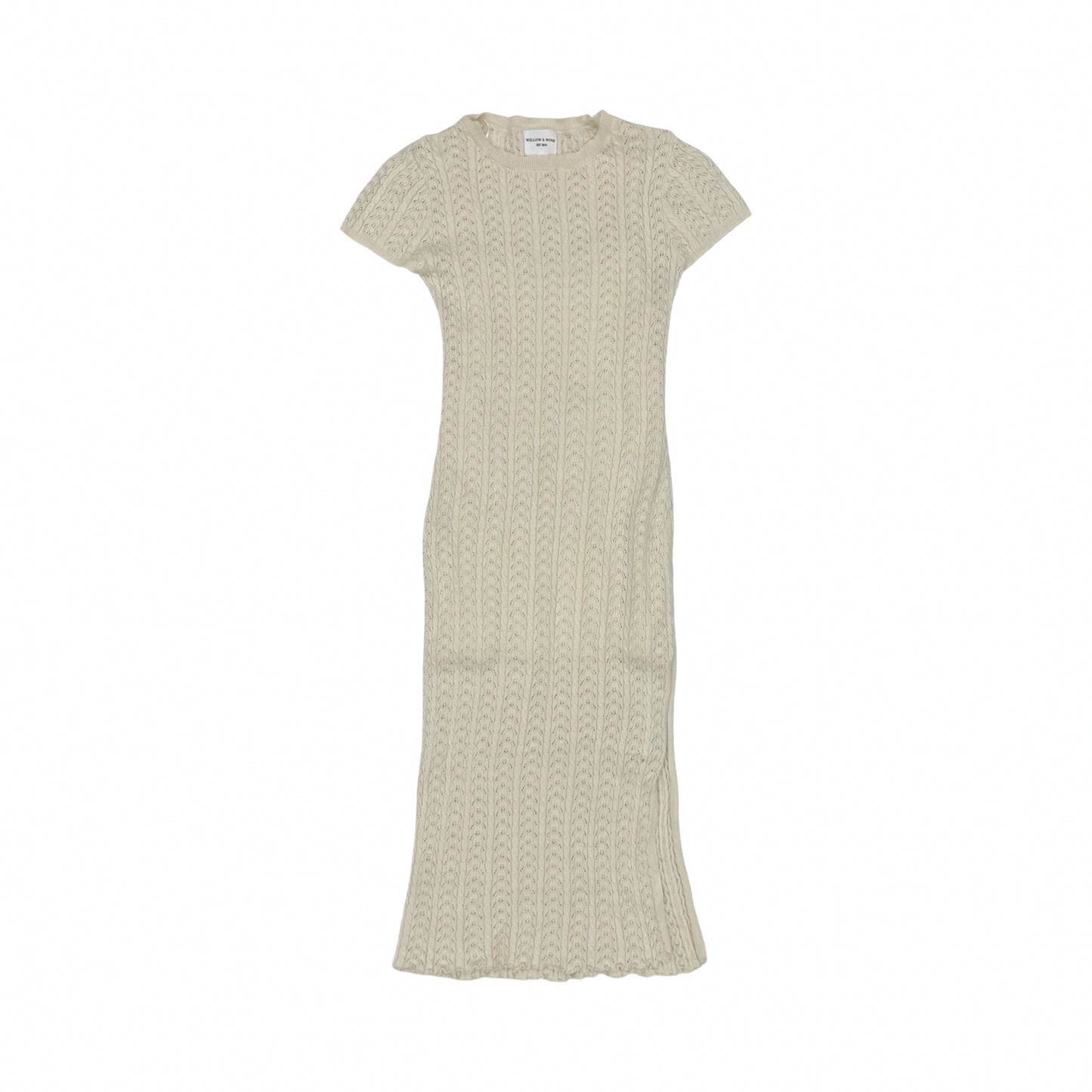 Dress Sweater By Clothes Mentor In Cream, Size:M