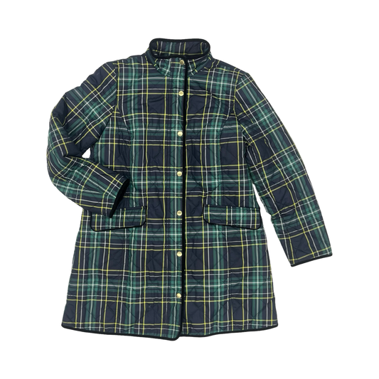 Jacket Puffer & Quilted By Talbots In Blue & Green, Size:22Womens