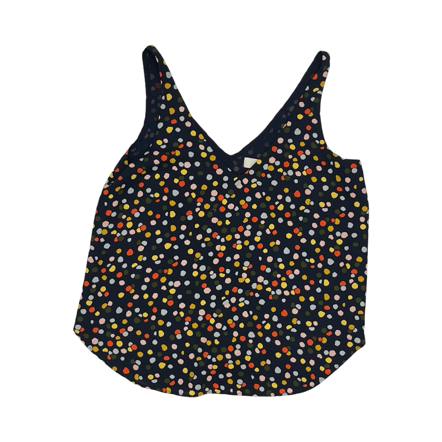 Blouse Sleeveless By Loft In Polkadot Pattern, Size:Xs
