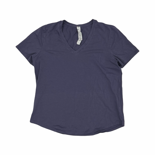 Athletic Top Ss By Lululemon In Purple, Size:M