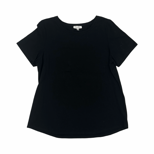 Top Ss Basic By Clothes Mentor In Black, Size:L