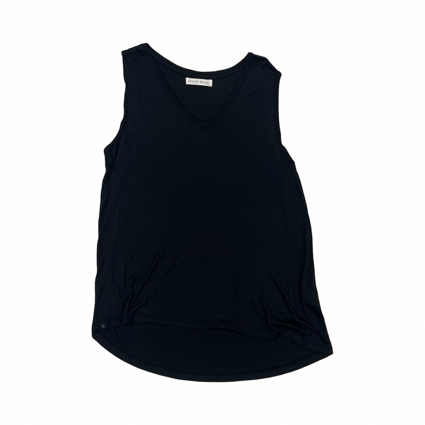 Top Sleeveless Basic By Barefoot Dreams In Black, Size:Xl