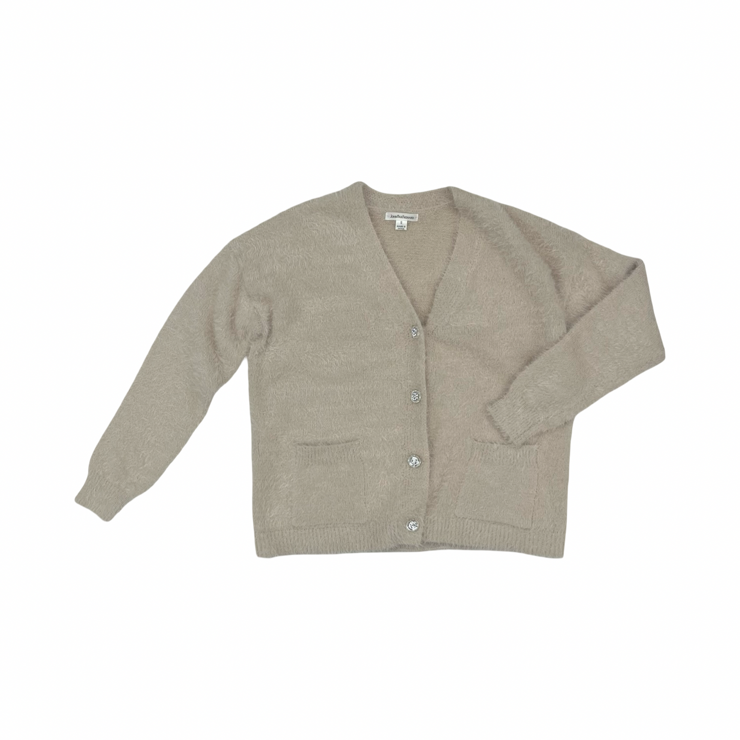 Sweater Cardigan By John Paul Richard In Tan, Size:S