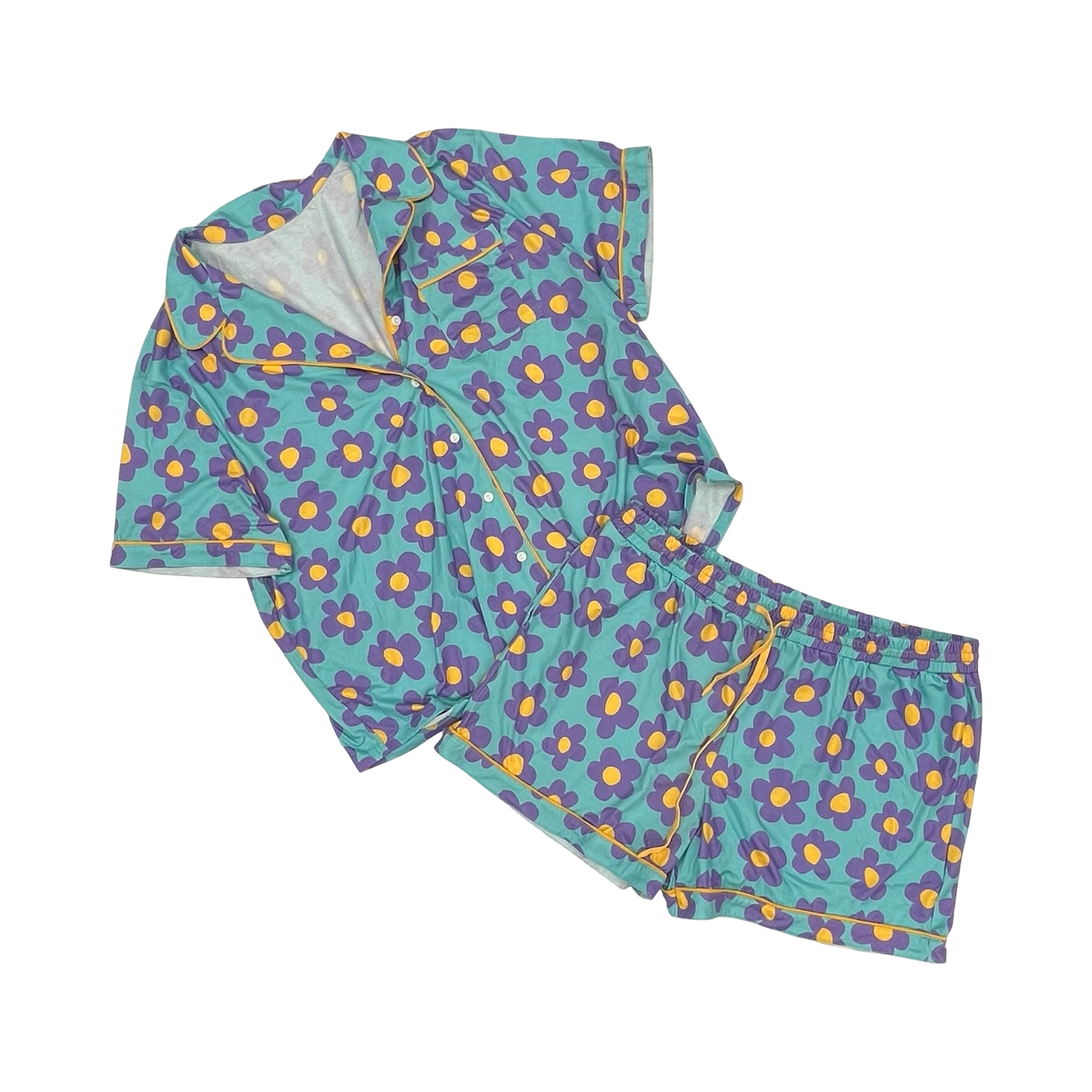 Pajamas 2Pc By Cmf In Blue & Purple, Size:2X