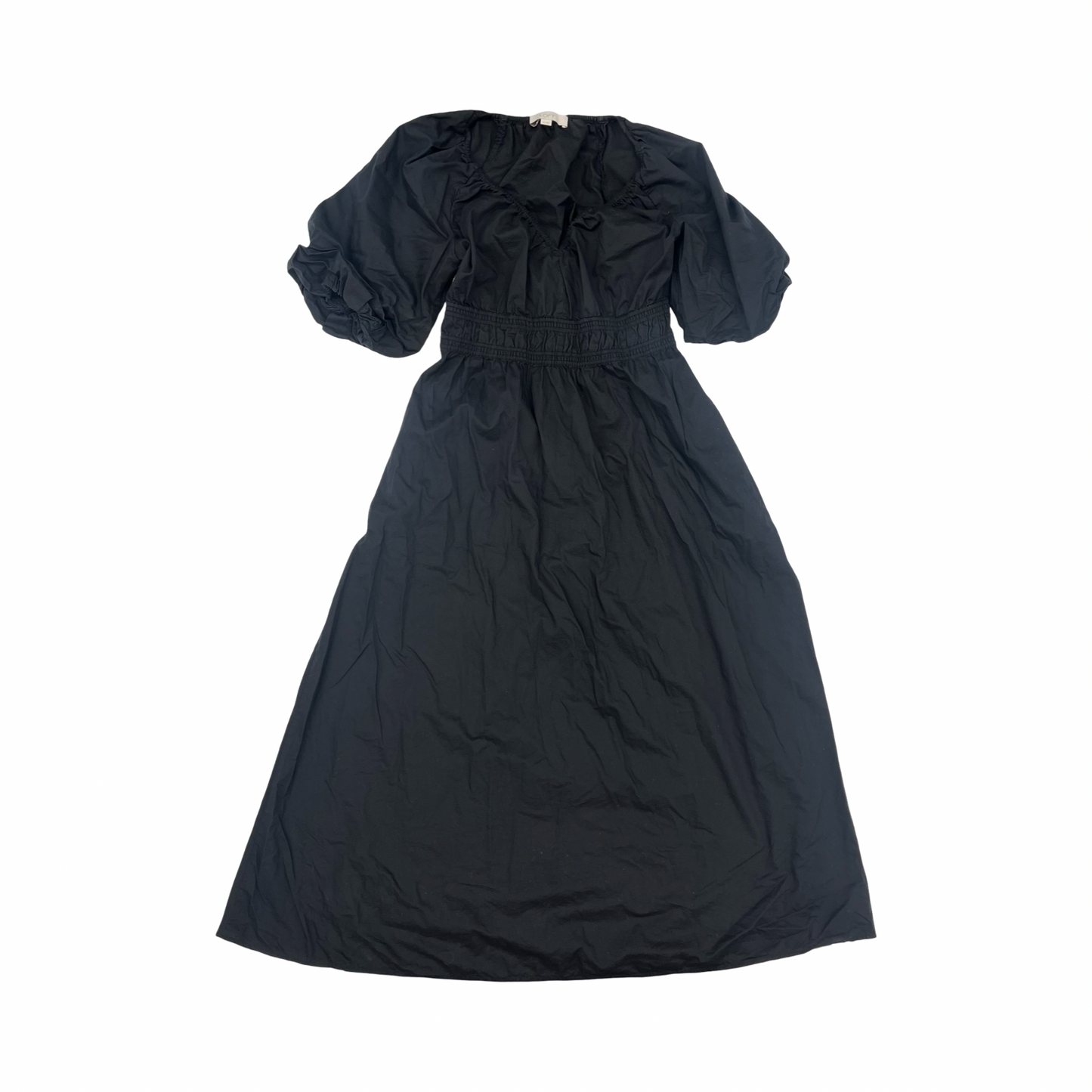 Dress Casual Midi By Loft In Black, Size:Xs