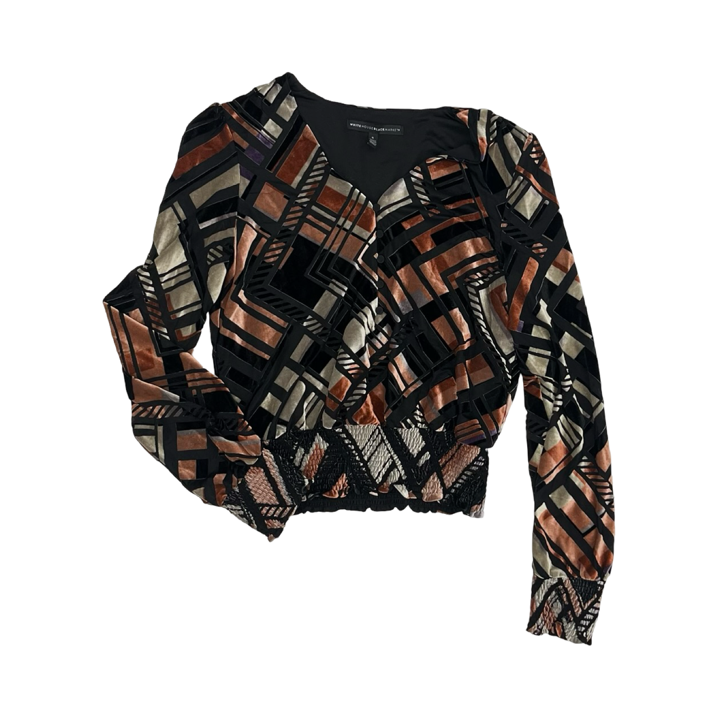 Blouse Ls By White House Black Market In Black, Size:S