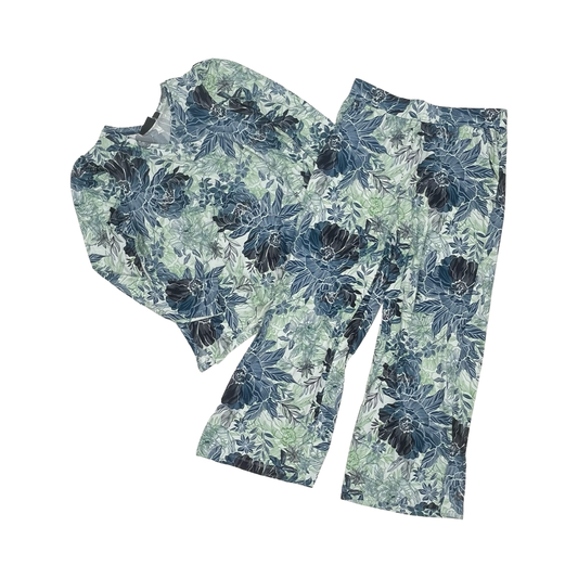 Lounge Set Pants By Cme In Blue & White, Size:L