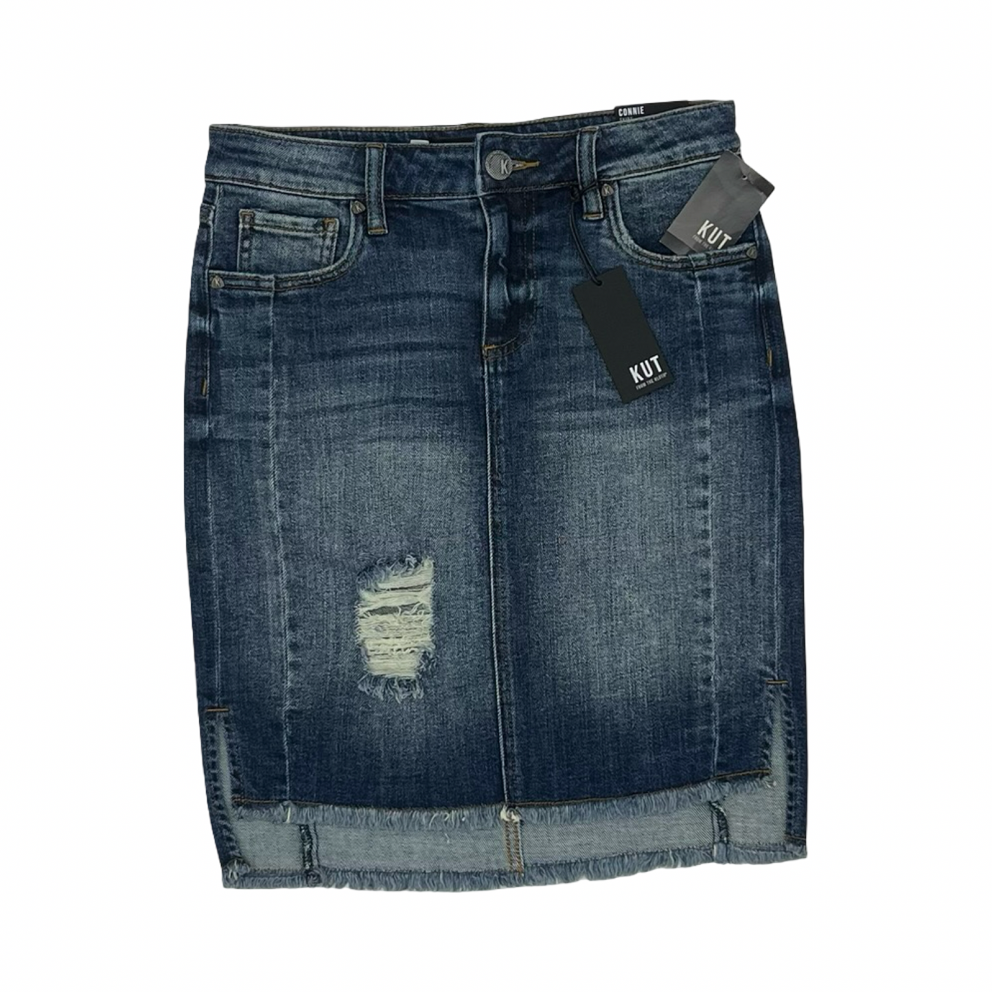 Skirt Mini & Short By Kut In Blue Denim, Size:2