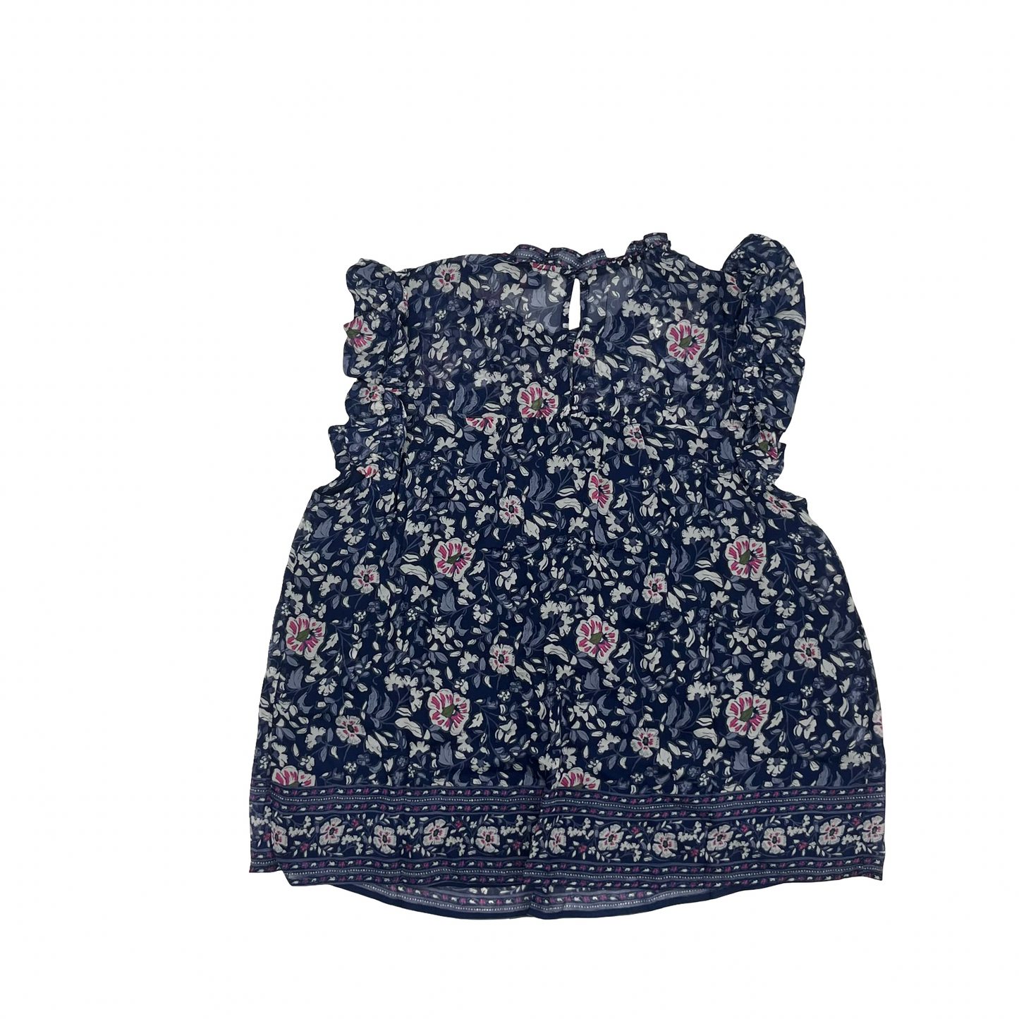 Blouse Sleeveless By Vineyard Vines In Blue, Size:M