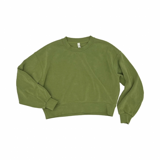 Athletic Sweatshirt Crewneck By Lululemon In Green, Size:S