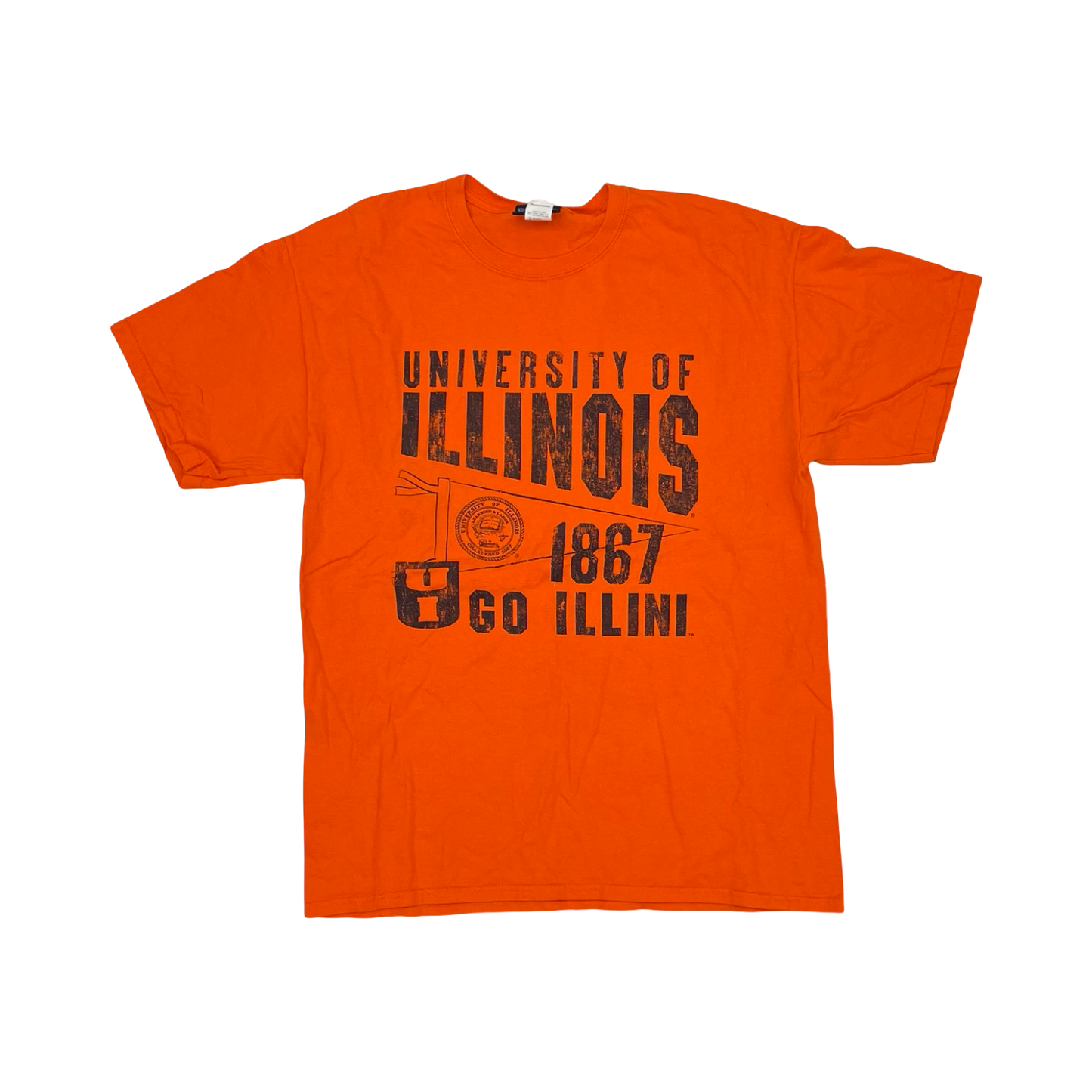 Athletic Top Ss By Clothes Mentor In Orange, Size:L