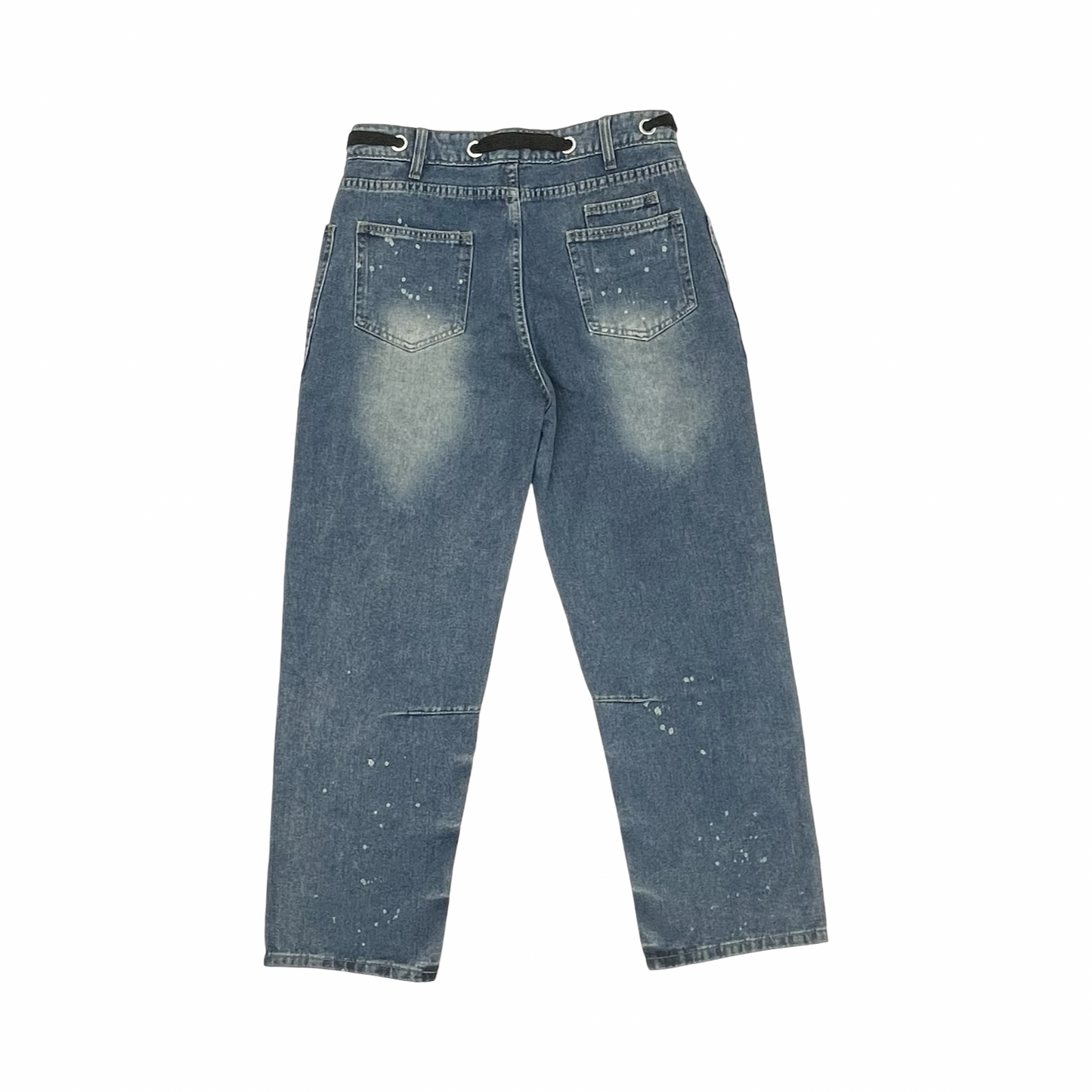 Jeans Straight By Cmf In Blue Denim, Size:L