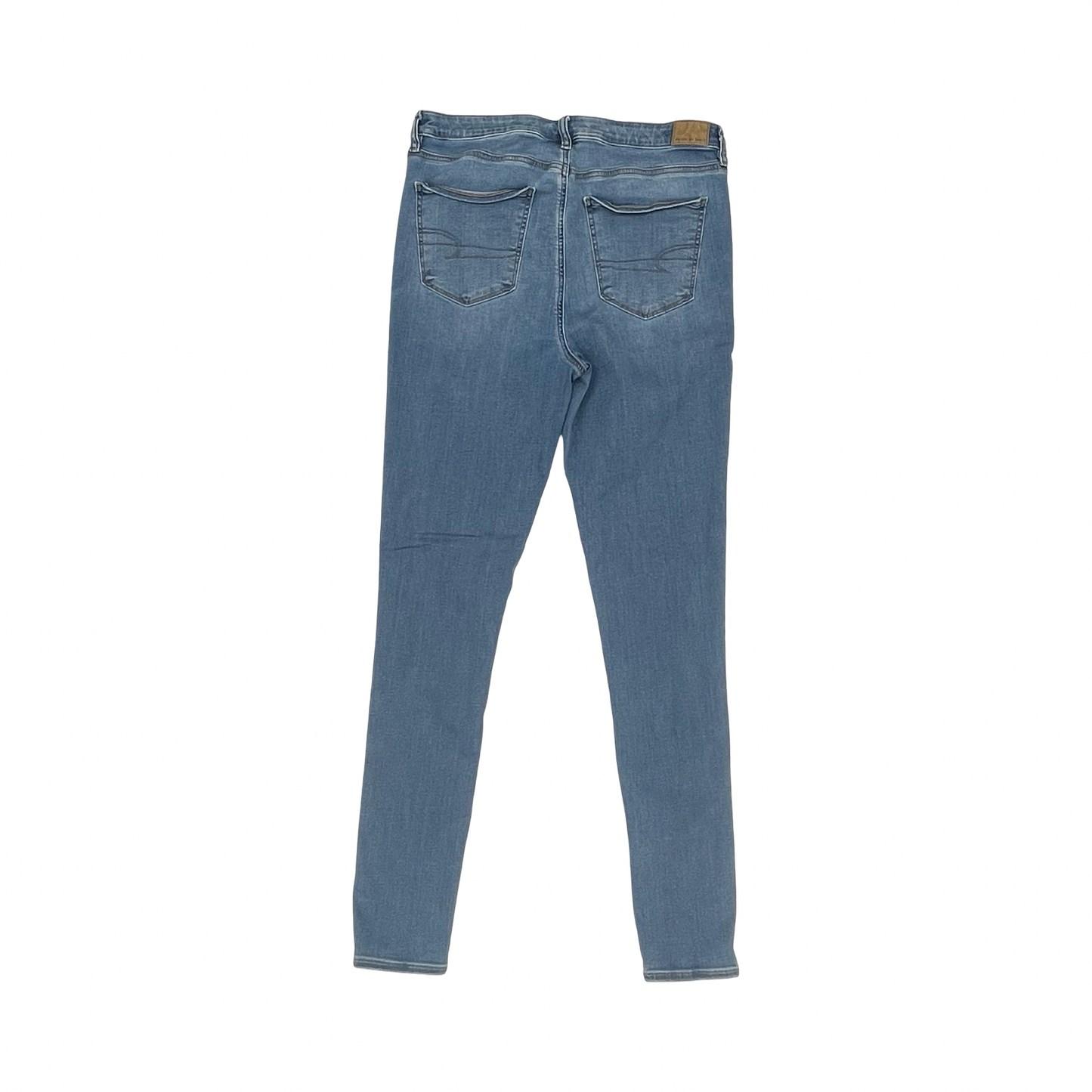 Jeans Skinny By American Eagle In Blue Denim, Size:14L