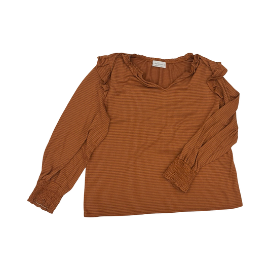 Top Ls By Kaileigh In Orange, Size:L