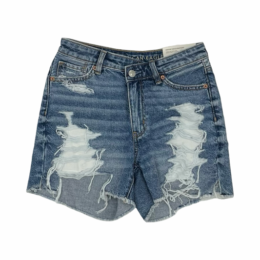 Shorts By American Eagle In Blue Denim, Size:0
