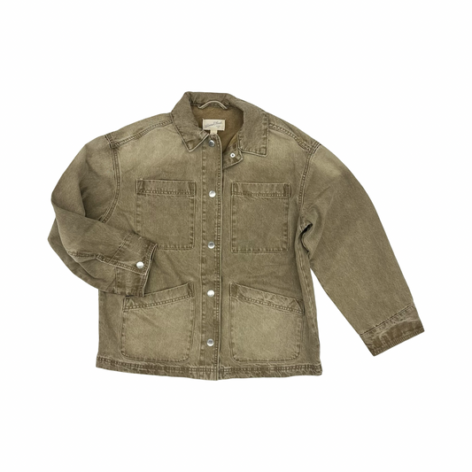 Jacket Other By Universal Thread In Tan Denim, Size:Xs