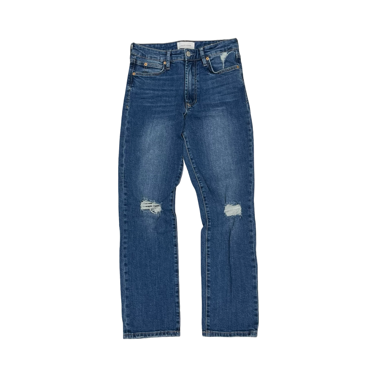 Jeans Straight By Dear John In Blue Denim, Size:2
