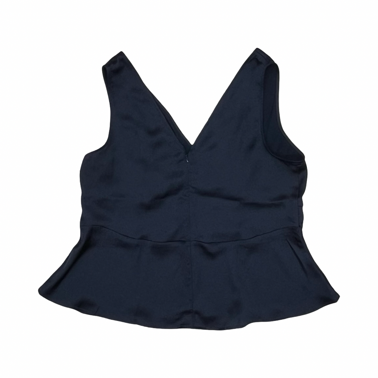 Blouse Sleeveless By Loft In Navy, Size:M