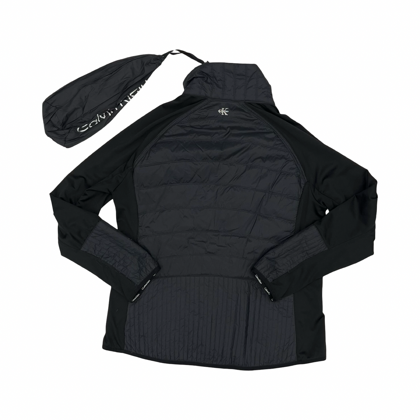 Jacket Puffer & Quilted By Calvin Klein In Black, Size:Xl