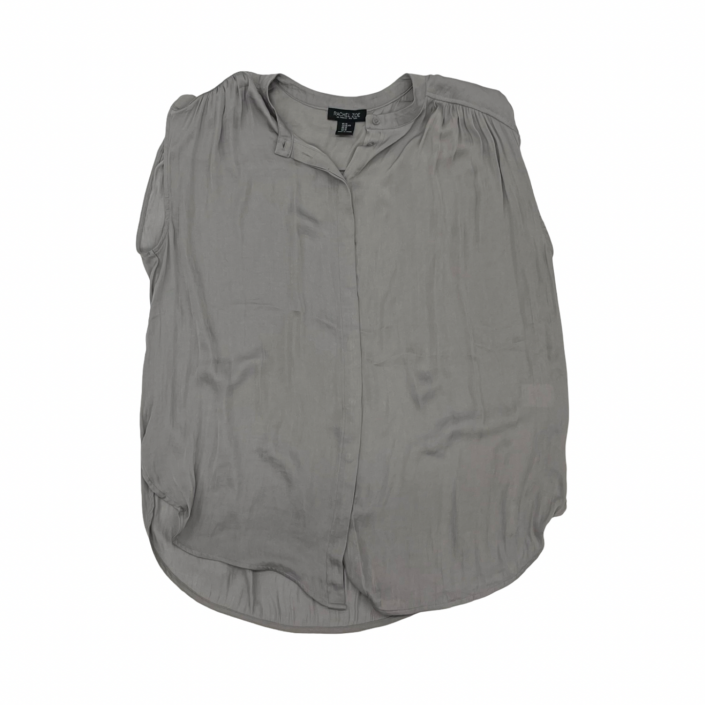 Blouse Sleeveless By Rachel Zoe In Grey, Size:Xl