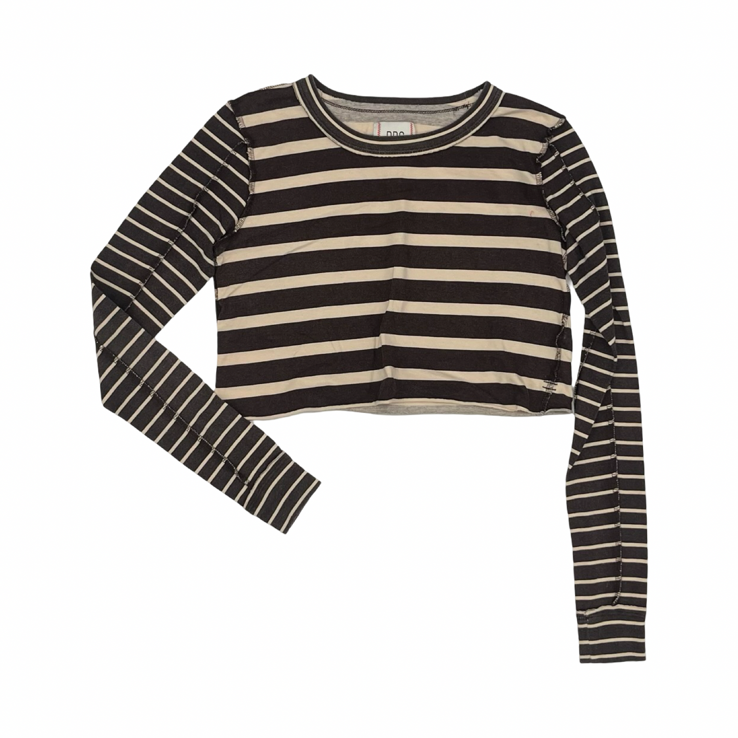 Top Ls By Bdg In Brown & Cream, Size:S