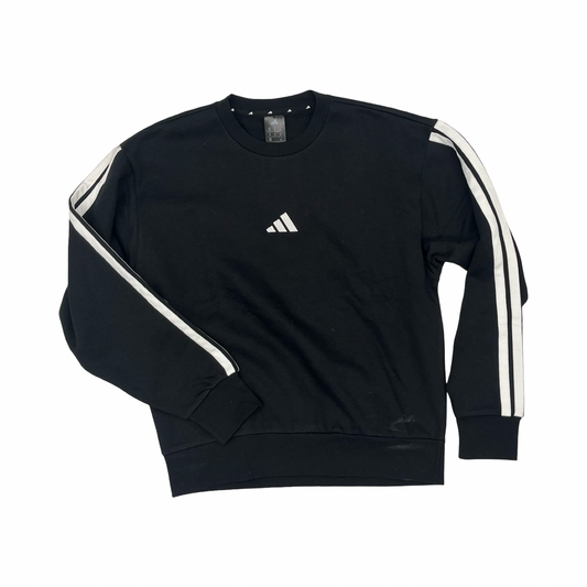 Athletic Sweatshirt Crewneck By Adidas In Black, Size:M