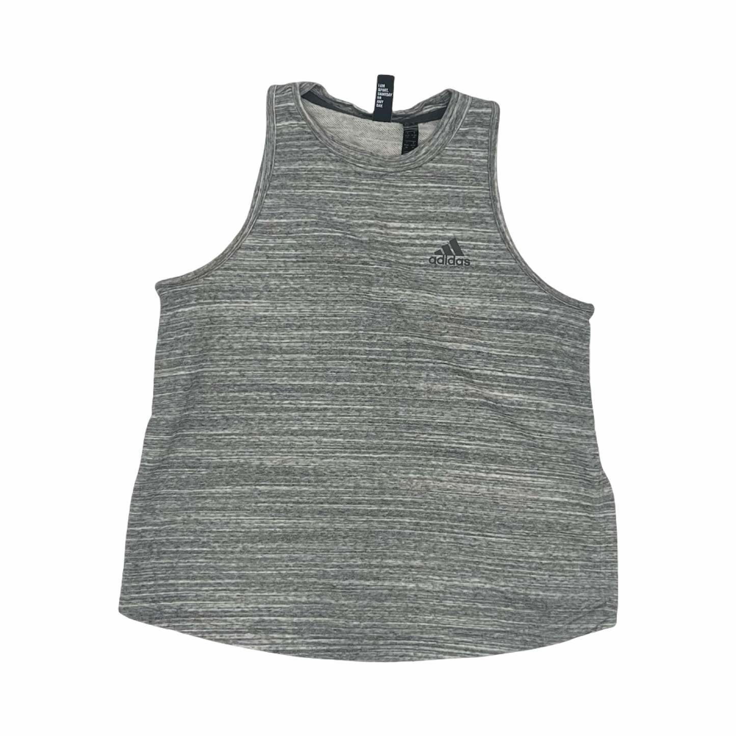 Athletic Tank Top By Adidas In Grey, Size:M