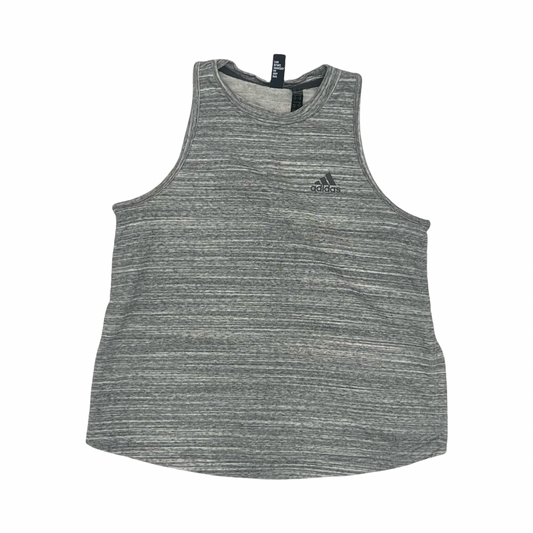 Athletic Tank Top By Adidas In Grey, Size:M