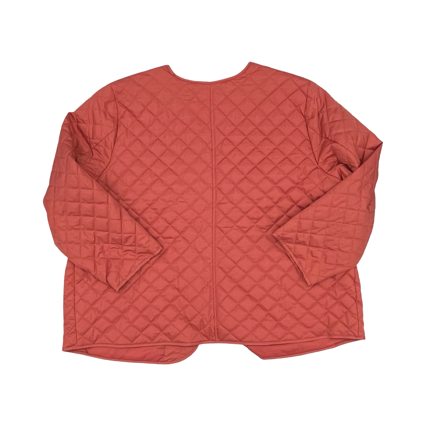 Jacket Puffer & Quilted By Croft And Barrow In Coral, Size:2X