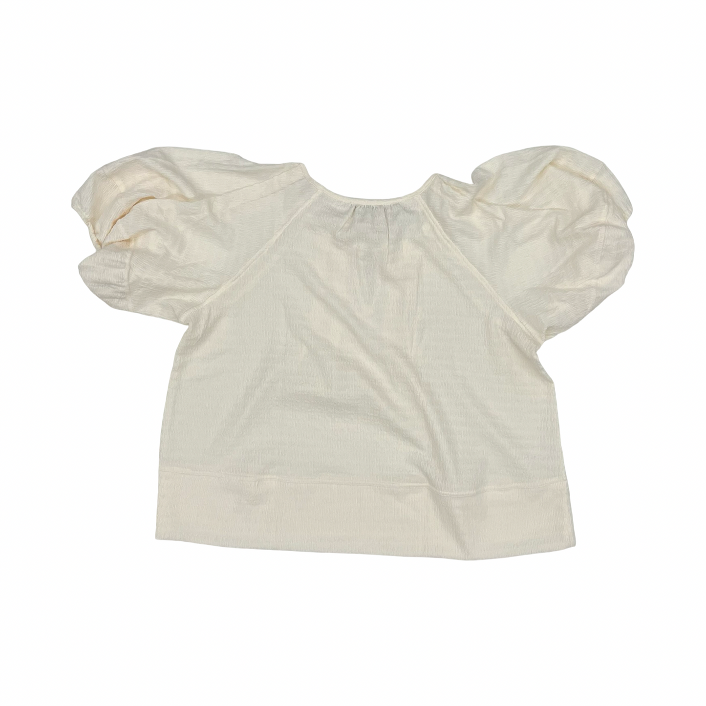 Blouse Ss By Loft In Cream, Size:Xl