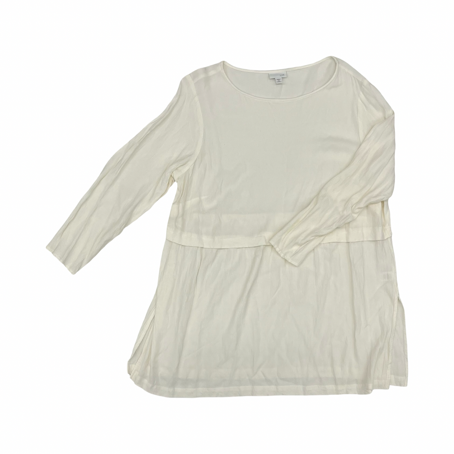 Tunic Ls By J. Jill In Ivory, Size:2X
