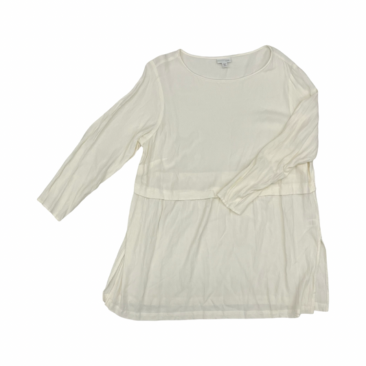 Tunic Ls By J. Jill In Ivory, Size:2X