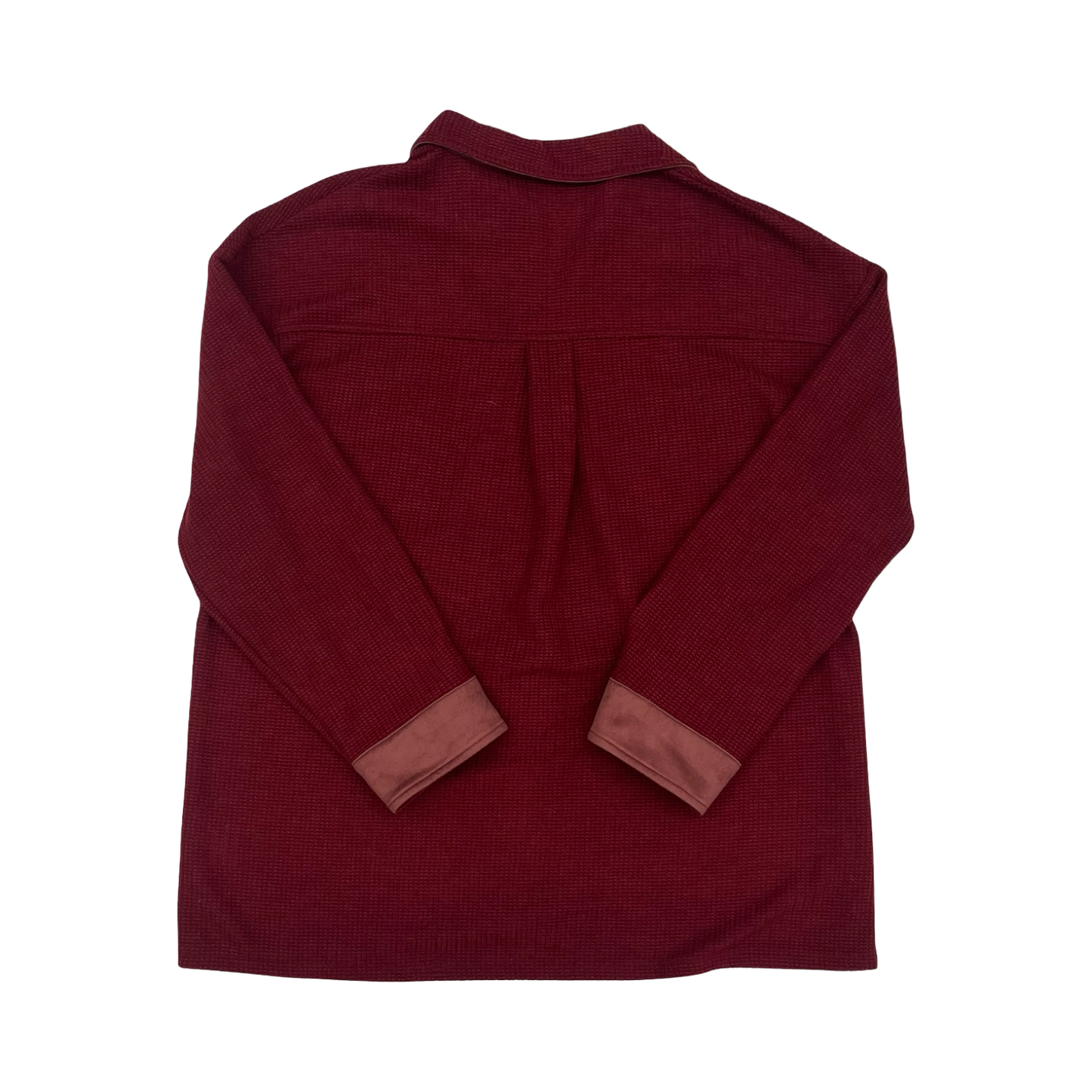 Jacket Shirt By Clothes Mentor In Red, Size:L