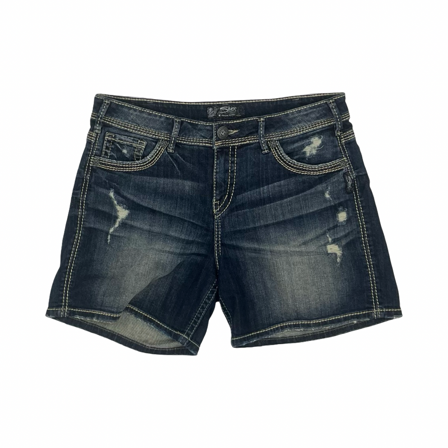 Shorts By Silver In Blue Denim, Size:12