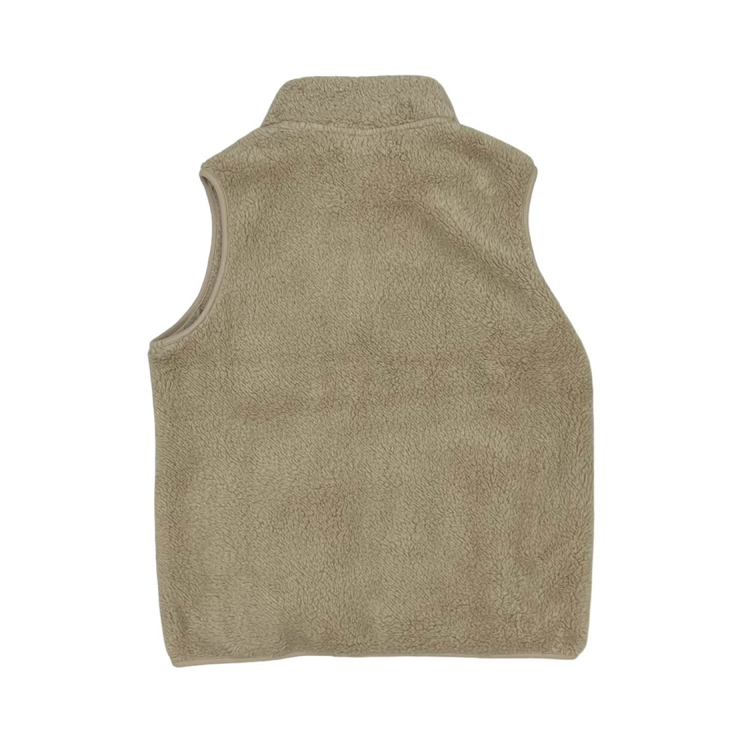 Vest Faux Fur & Sherpa By Cme In Tan, Size:S