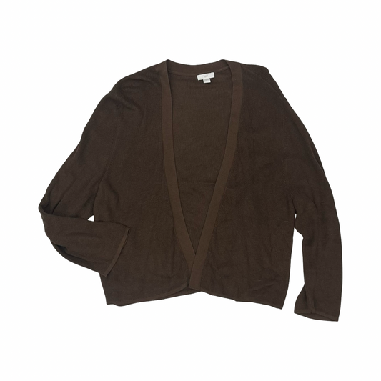 Cardigan By J. Jill In Brown, Size:L