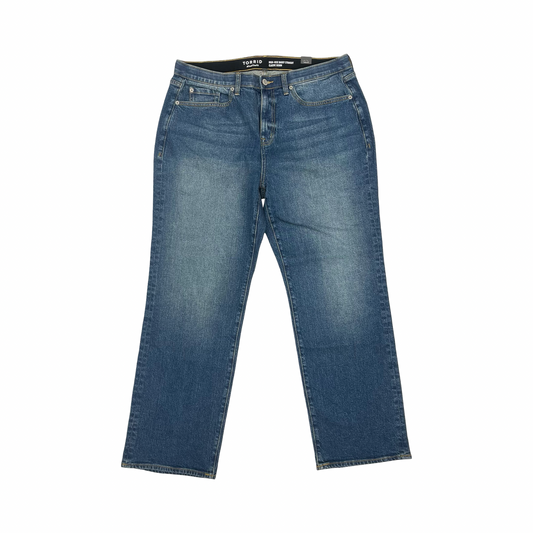 Jeans Straight By Torrid In Blue Denim, Size:12