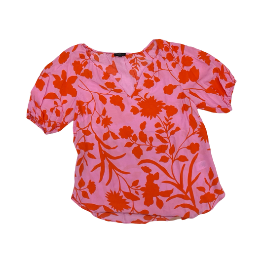 Blouse Ss By Talbots In Pink, Size:Sp
