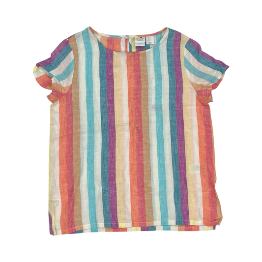 Blouse Ss By C And C In Rainbow Print, Size:S