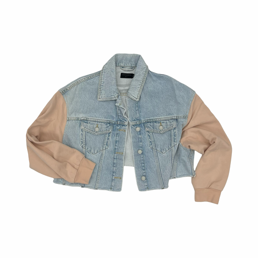 Jacket Designer By All Saints In Blue Denim, Size:M