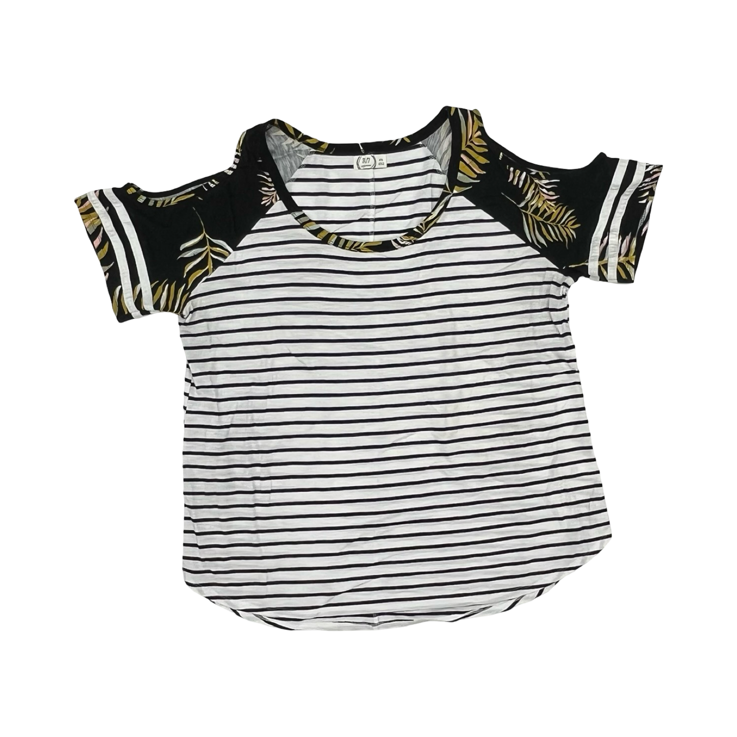 Top Ss By Maurices In Black & White, Size:Xxl