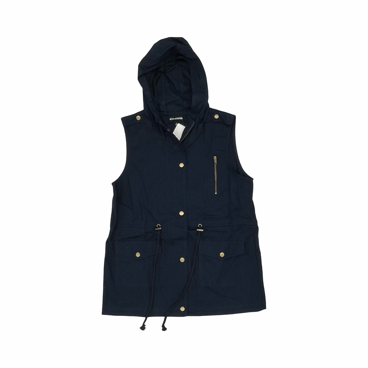 Vest Other By Zenana In Navy, Size:L