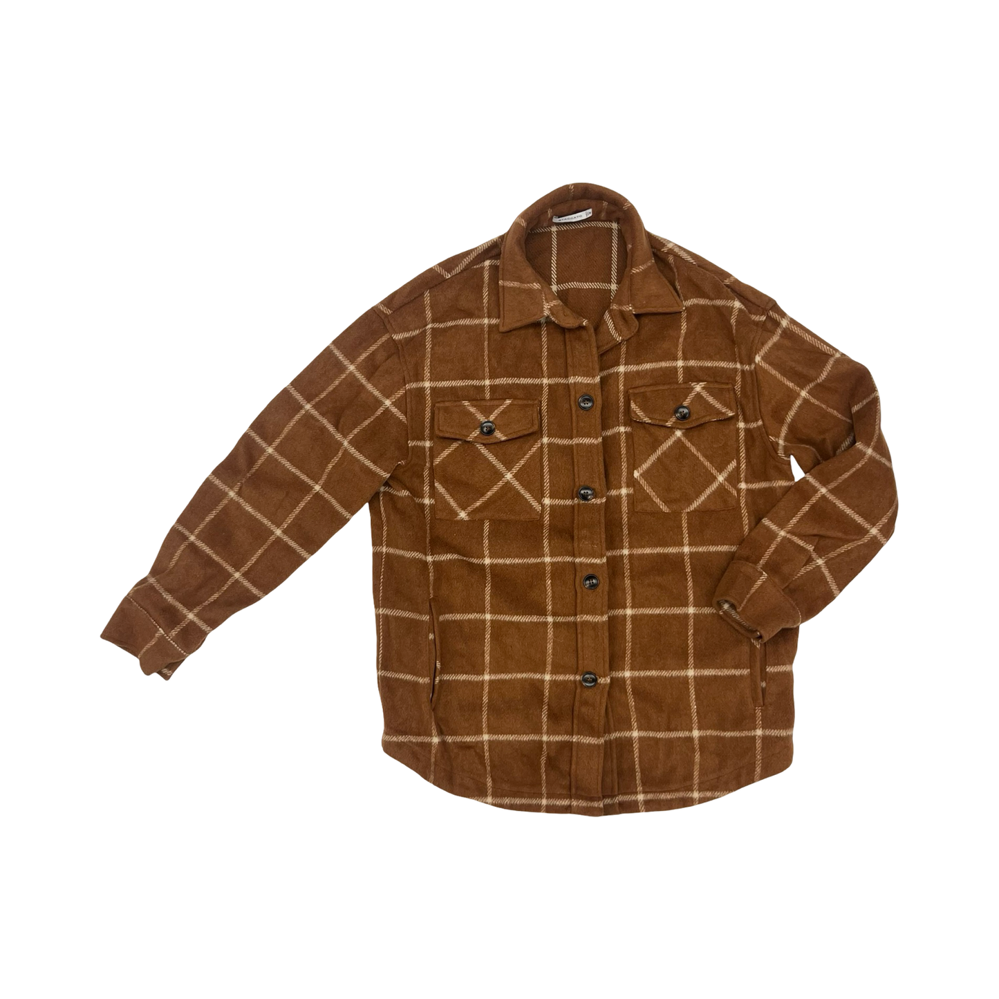 Jacket Shirt By Staccato In Brown, Size:M