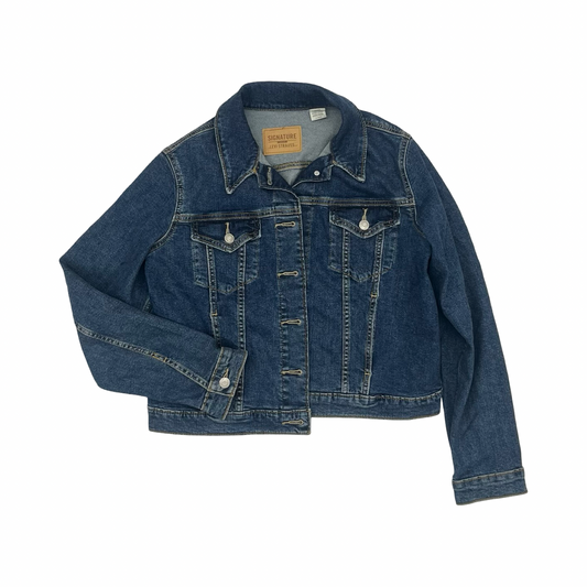 Jacket Denim By Levis In Blue Denim, Size:Xl