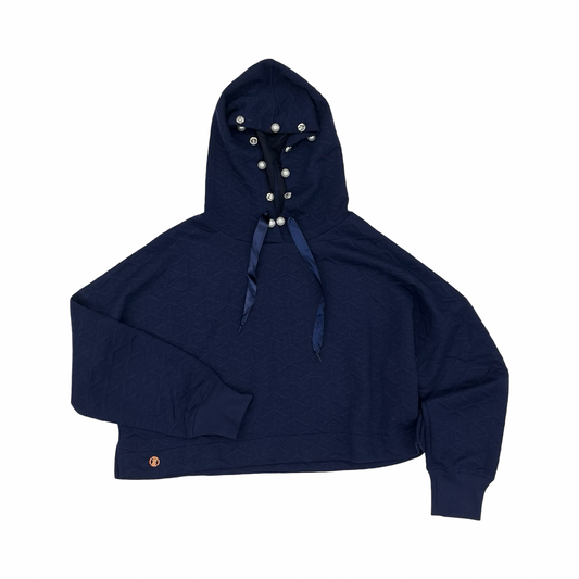 Sweatshirt Hoodie By Simply Southern In Navy, Size:M