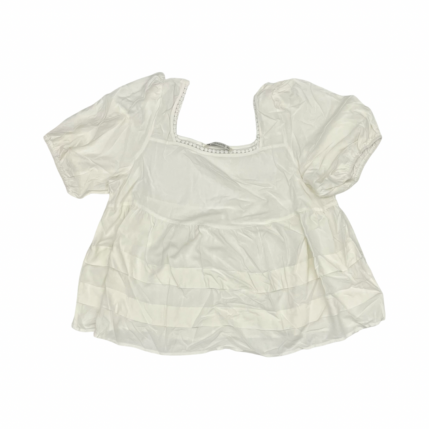 Blouse Ss By Rusttydustty In White, Size:Xxl