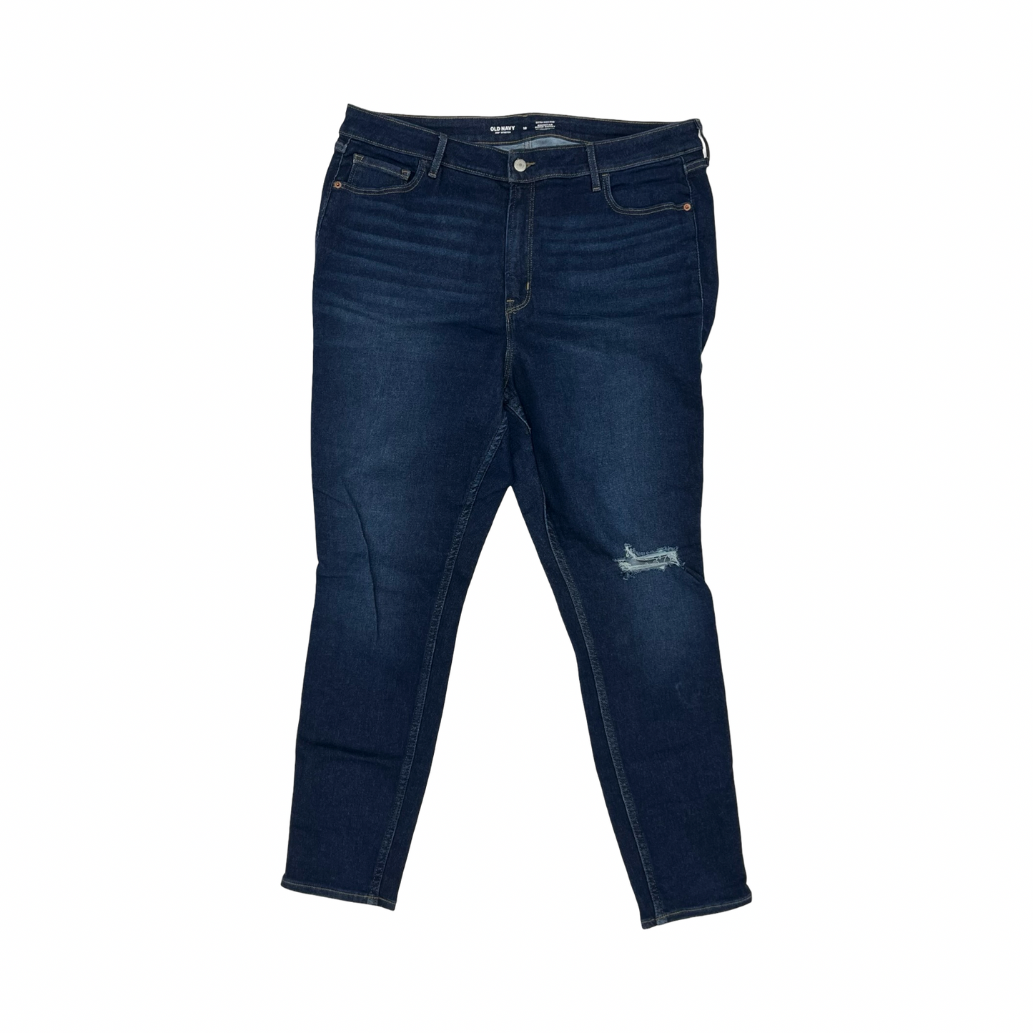 Jeans Skinny By Old Navy In Blue Denim, Size:18