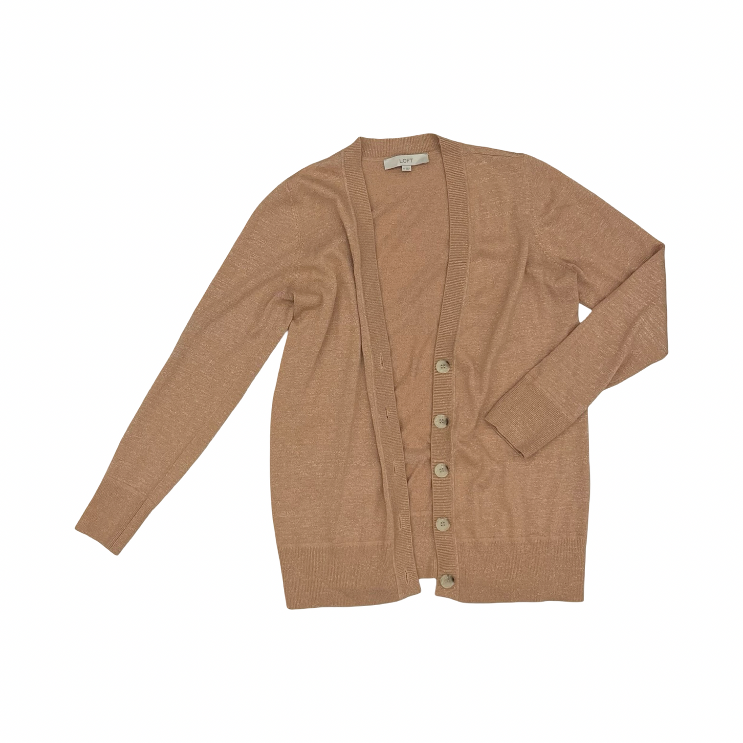 Cardigan By Loft In Orange, Size:M