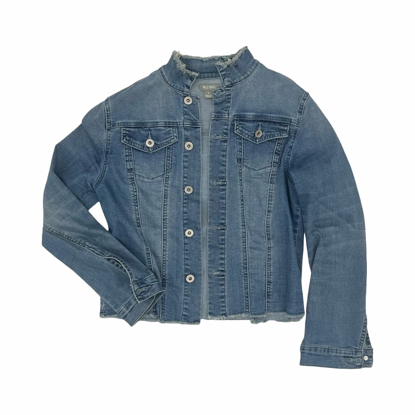 Jacket Denim By Falls Creek In Blue Denim, Size:S