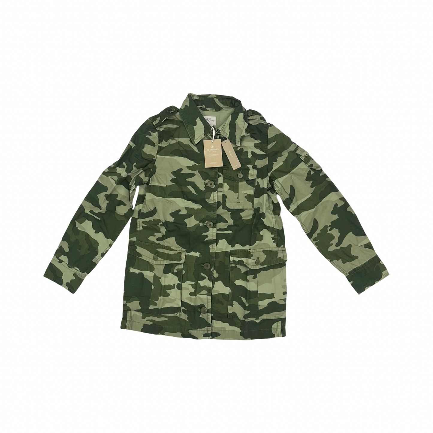 Jacket Utility By J. Crew In Green, Size:Xxs